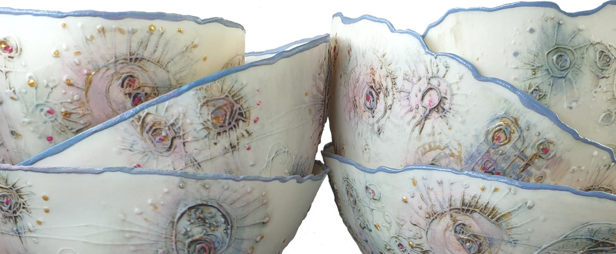 Handmade Porcelain Bowls by Emma Louise Wilson